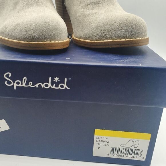 Splendid Daphne Ankle Boot Stacked Heel Pull On Size 7 New in Box - Picture 7 of 15